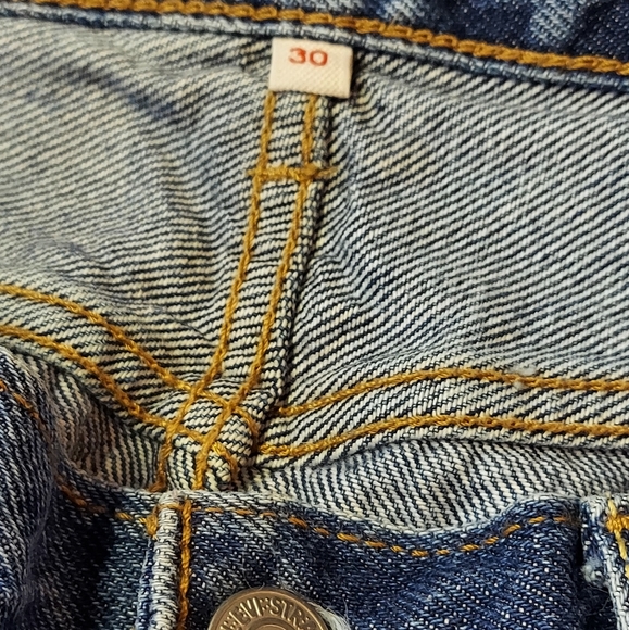 Levi's Denim 1970s Mini Skirt Sz 30 Medium Wash Jean Skirt EUC - Picture 8 of 14